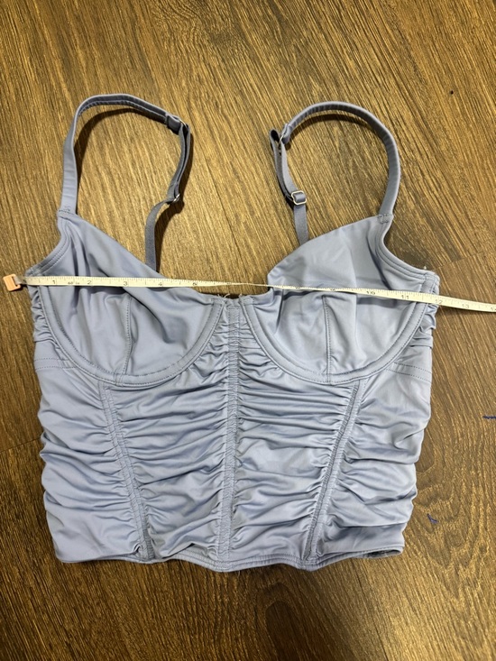 Gilly Hicks Womens Ruched Babydoll Corset Top Sz S Y2K Coquette Fairy Milkmaid - Picture 7 of 8